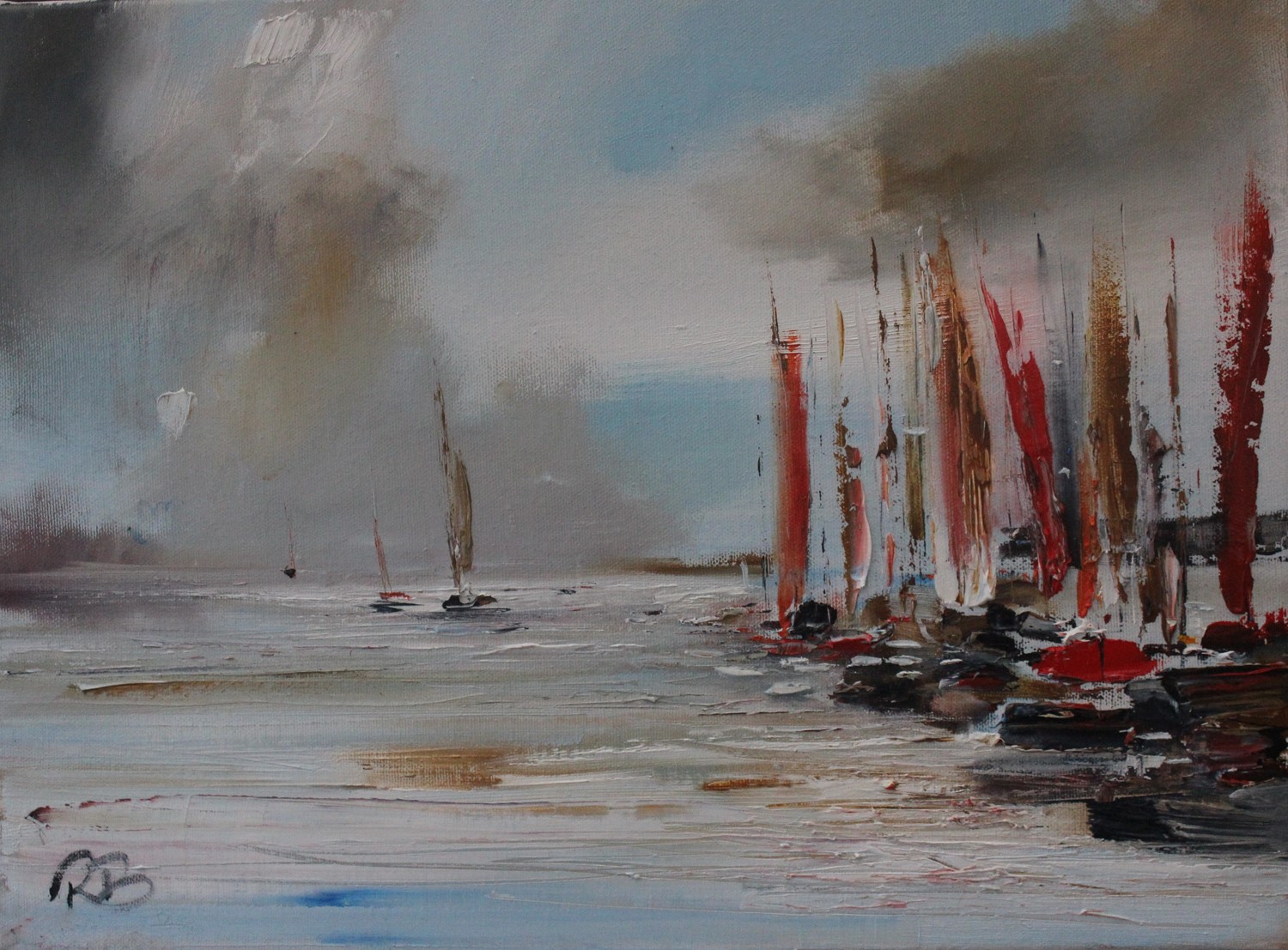 'Flurry of Sails ' by artist Rosanne Barr